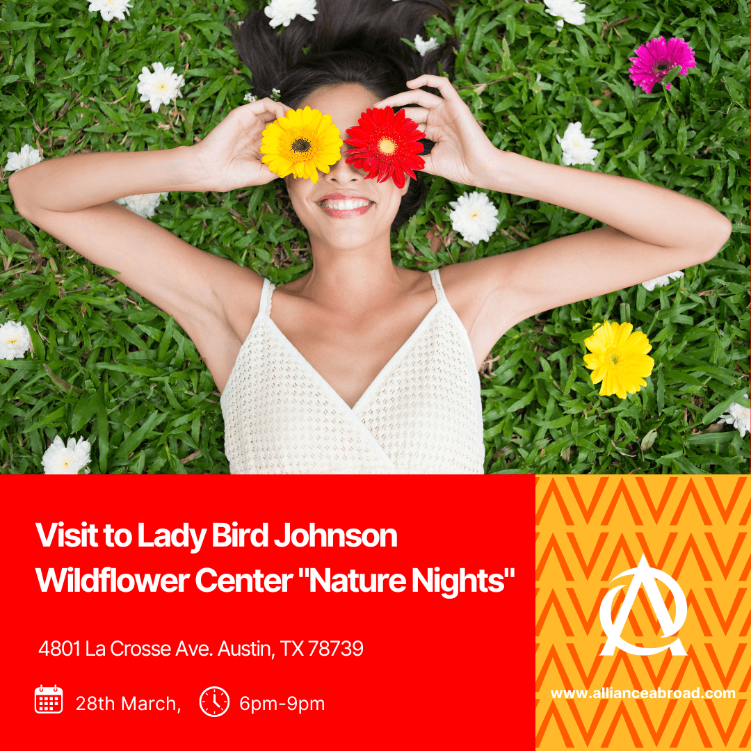 Embark on an enchanting journey into the heart of spring at the Lady Bird Johnson Wildflower Center's 'Nature Nights'! Join us from 6:00pm to 9:00pm at 4801 La Crosse Ave, Austin, TX 78739, as we celebrate the wonders of the season. Discover the fascinating world of plants and animals through interactive activities. Don't miss out on this vibrant cultural exchange experience!"