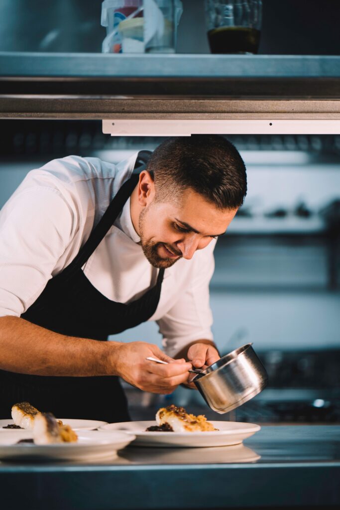 Chef in kitchen